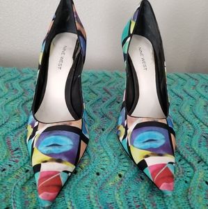 Nine West Neon Lips Heels
